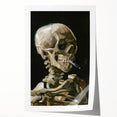 Impressionism Wall Art - Skeleton with Cigarette by Vincent van Gogh