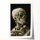 Impressionism Wall Art - Skeleton with Cigarette by Vincent van Gogh