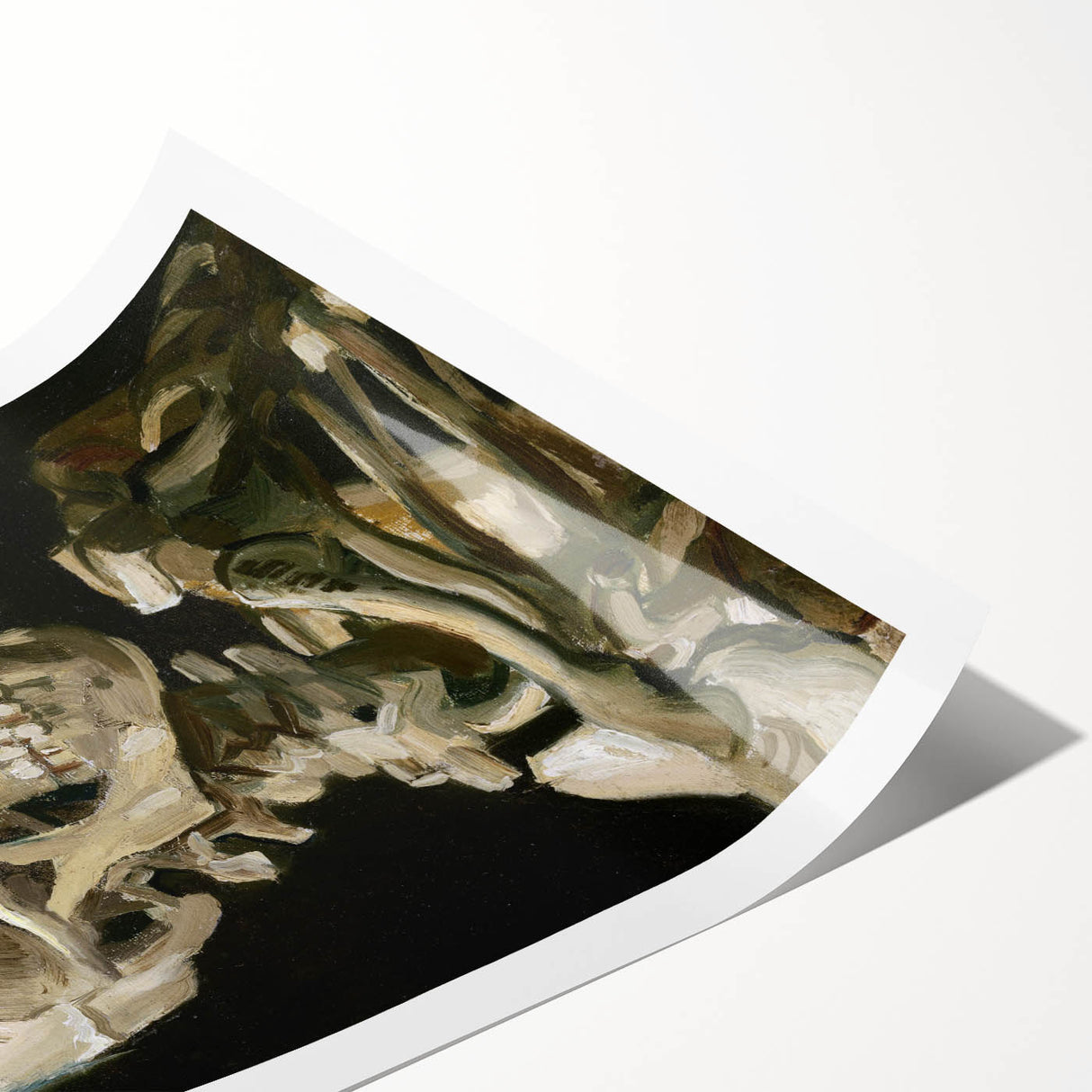 Impressionism Wall Art - Skeleton with Cigarette by Vincent van Gogh