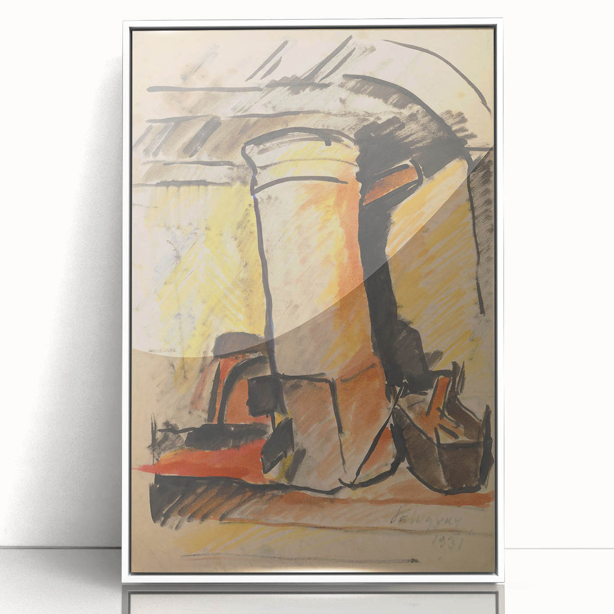 Abstract Modern Still Life - Contemporary Art with Warm Tones - Modern Wall Art