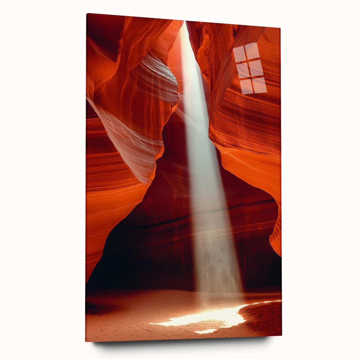 Sunbeam Through Canyon – Dynamic Abstract Art in Motion