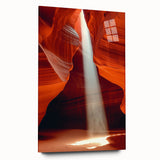Sunbeam Through Canyon – Dynamic Abstract Art in Motion