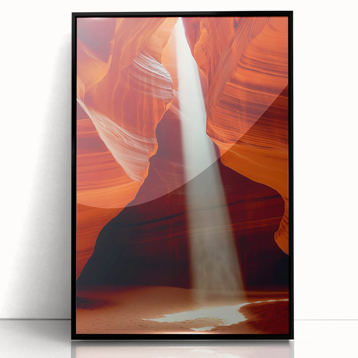 Sunbeam Through Canyon – Dynamic Abstract Art in Motion