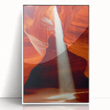 Sunbeam Through Canyon – Dynamic Abstract Art in Motion