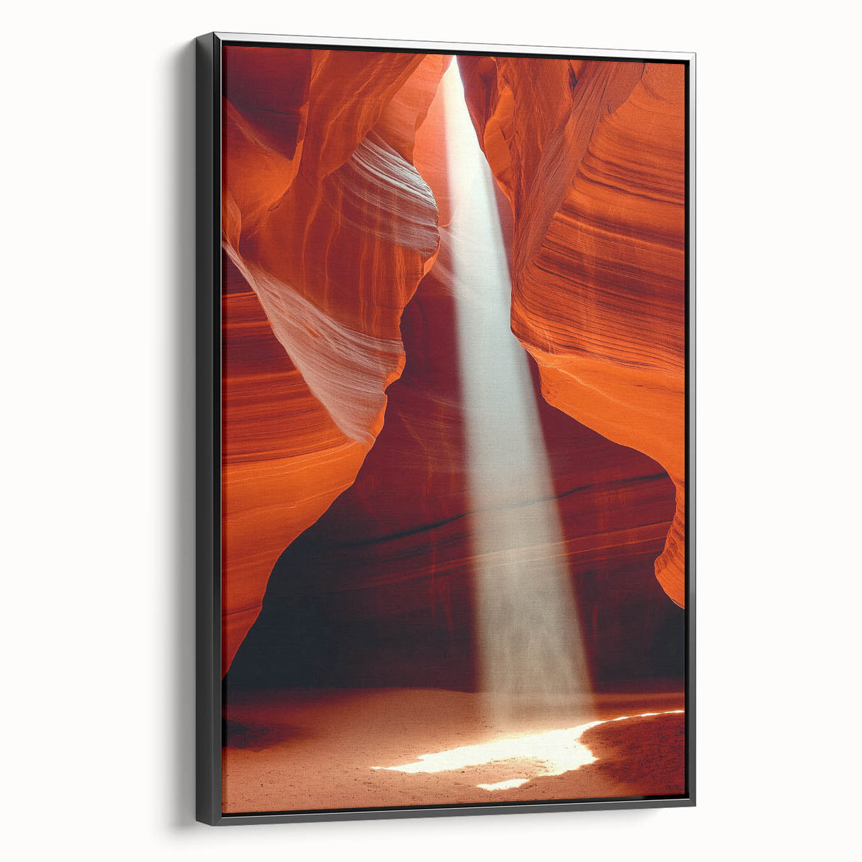Sunbeam Through Canyon – Dynamic Abstract Art in Motion
