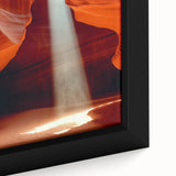 Sunbeam Through Canyon – Dynamic Abstract Art in Motion