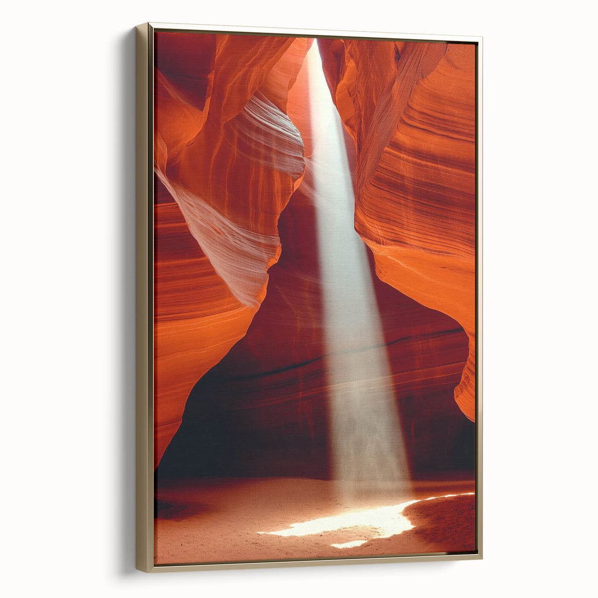 Sunbeam Through Canyon – Dynamic Abstract Art in Motion