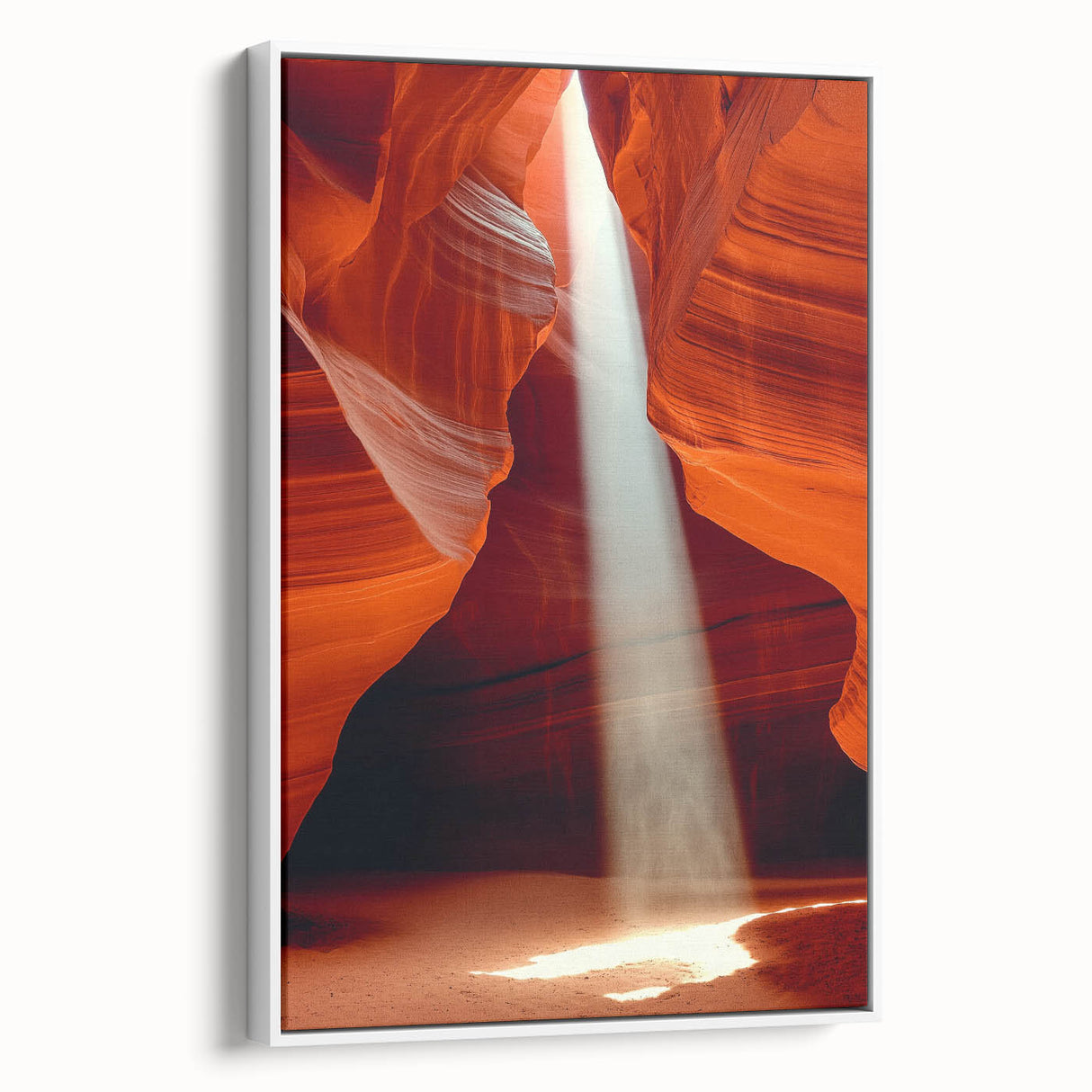 Sunbeam Through Canyon – Dynamic Abstract Art in Motion