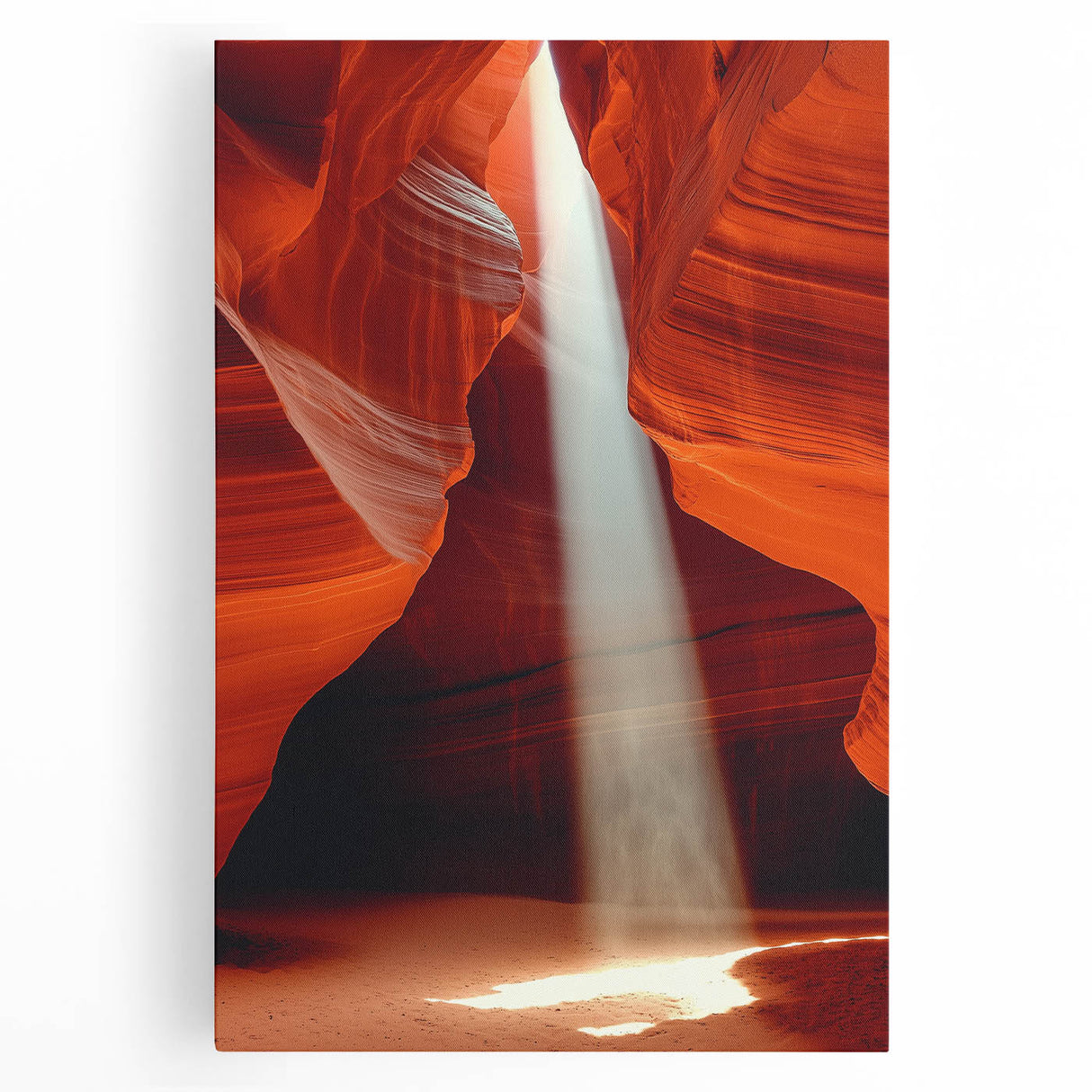 Sunbeam Through Canyon – Dynamic Abstract Art in Motion