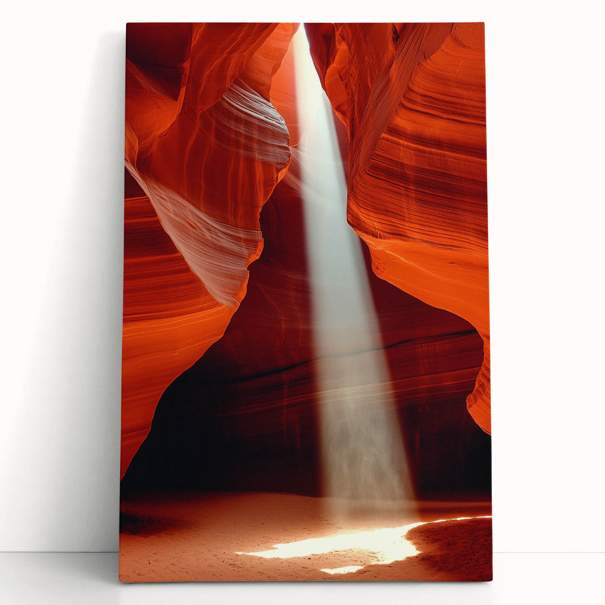 Sunbeam Through Canyon – Dynamic Abstract Art in Motion