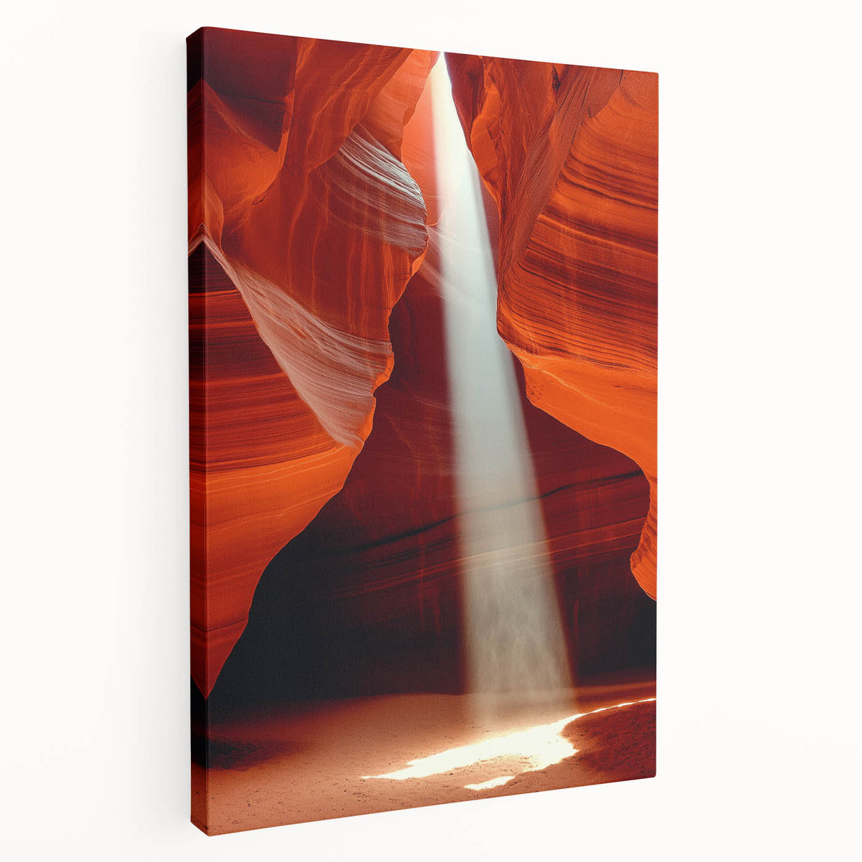 Sunbeam Through Canyon – Dynamic Abstract Art in Motion