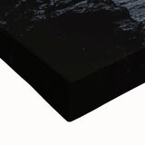 Close-up of a stretched canvas depicting vibrant landscape artwork featuring intricate cave formations, showcasing rich colors and textures ideal for home decor.