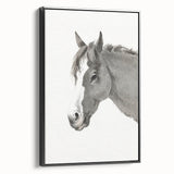 Romanticism Art: Horse Portrait by Jean Bernard Canvas Print