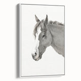 Romanticism Art: Horse Portrait by Jean Bernard Canvas Print