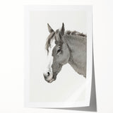 Romanticism Art: Horse Portrait by Jean Bernard Canvas Print