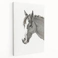 Romanticism Art: Horse Portrait by Jean Bernard Canvas Print