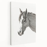 Romanticism Art: Horse Portrait by Jean Bernard Canvas Print