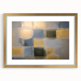 Modern Abstract Bedroom Wall Art – Gold and Gray Canvas Print