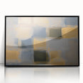 Modern Abstract Bedroom Wall Art – Gold and Gray Canvas Print