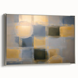 Modern Abstract Bedroom Wall Art – Gold and Gray Canvas Print