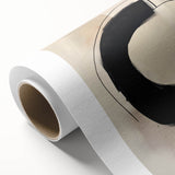 Customizable Dining Area Prints – Modern Black & Beige Canvas