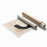 Customizable Dining Area Prints – Modern Black & Beige Canvas