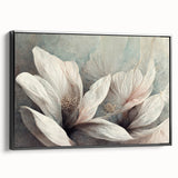 Delicate Floral Living Room Wall Art – Modern Canvas & Print