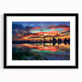 Vibrant Sunset Beach Office Wall Art – Modern Corporate Decor