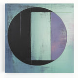 Abstract geometric canvas art featuring bold shapes and vibrant colors, perfect for modern home decor. Ideal for adding a contemporary touch to any room.