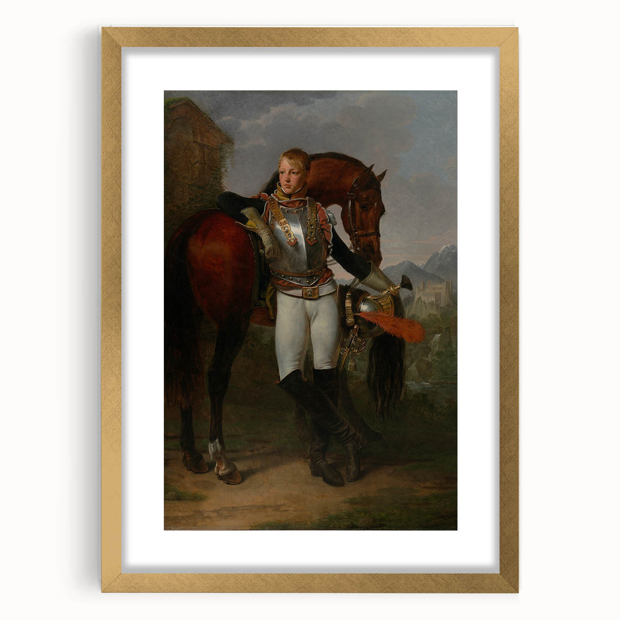 Neoclassical Art Prints: Portrait of Second Lieutenant Charles Legrand