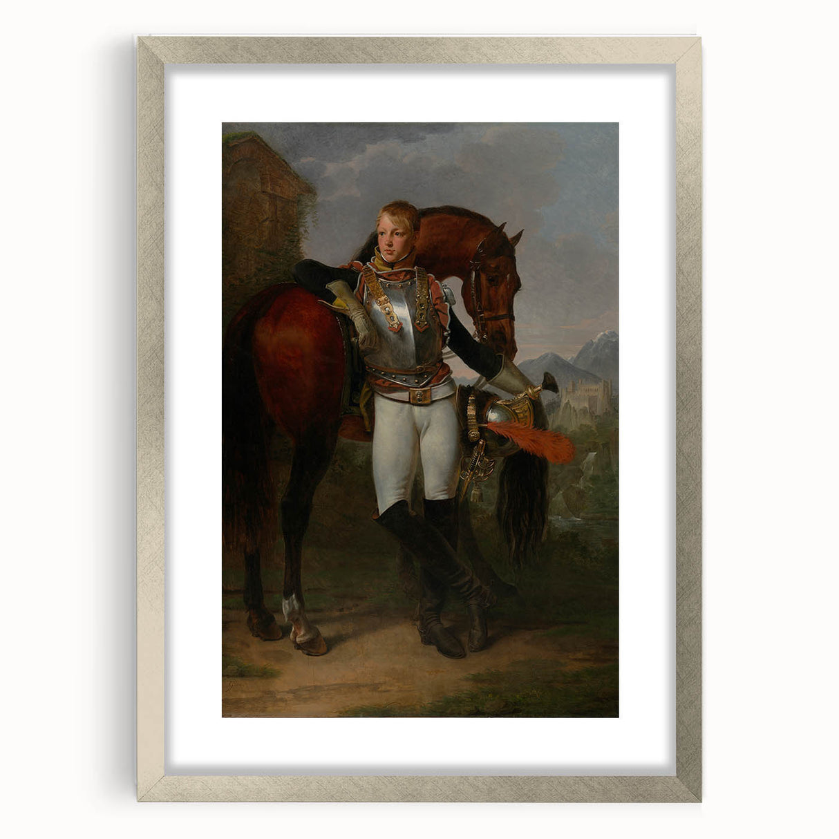 Neoclassical Art Prints: Portrait of Second Lieutenant Charles Legrand