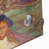 Expressionist Art: Road in Åsgårdstrand Vibrant Canvas Print