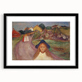 Expressionist Art: Road in Åsgårdstrand Vibrant Canvas Print
