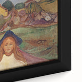 Expressionist Art: Road in Åsgårdstrand Vibrant Canvas Print