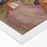 Expressionist Art: Road in Åsgårdstrand Vibrant Canvas Print