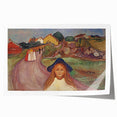 Expressionist Art: Road in Åsgårdstrand Vibrant Canvas Print
