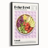 Black and white framed canvas of vintage poster-style landscape art, ideal for bedroom wall decor.