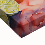 Large art featuring a black and white landscape painting on stretched canvas, ideal for bedroom wall decor.