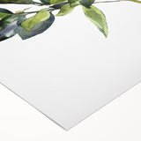 Art deco poster featuring an assortment of vibrant fruits, printed on rolled canvas, suitable for dining room decor.