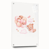 Children’s Wall Decor - Floating Teddy Bear Kids Room Art