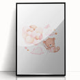 Children’s Wall Decor - Floating Teddy Bear Kids Room Art