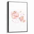 Children’s Wall Decor - Floating Teddy Bear Kids Room Art