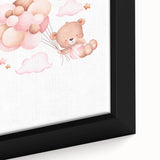Children’s Wall Decor - Floating Teddy Bear Kids Room Art