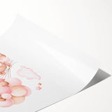 Children’s Wall Decor - Floating Teddy Bear Kids Room Art