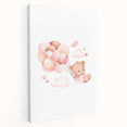 Children’s Wall Decor - Floating Teddy Bear Kids Room Art