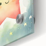 Nursery Wall Art – Smiling Star Stretched Canvas for Kids