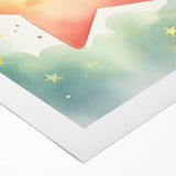 Nursery Wall Art – Smiling Star Stretched Canvas for Kids