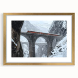 Elegant gold landscape bridge frame showcasing a stunning mat design, perfect for enhancing home decor. Ideal for art lovers seeking stylish wall displays.