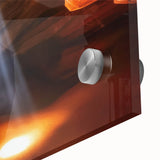 Close-up of a vibrant landscape acrylic artwork depicting canyons with rich colors and intricate details, ideal for home decor and art enthusiasts.