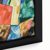 Modern Wall Art: Bold Abstract Composition in Blue, Yellow, and Green